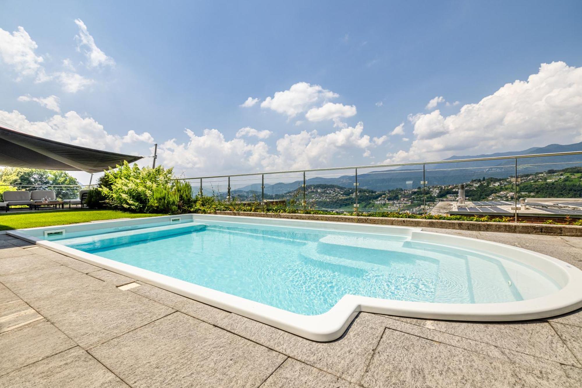 Villa Girandola With Private, Heated Pool Lugano Eksteriør billede